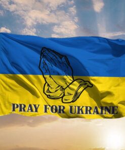 Pray For Ukraine Flag Support Stop War Stand With