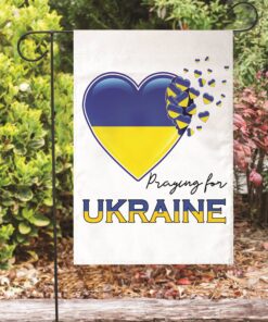 Pray For Ukraine Garden Flag No War Ukrainian Pride Yard Sign