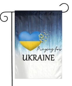 Pray For Ukraine Stand With Decorative Garden Flag