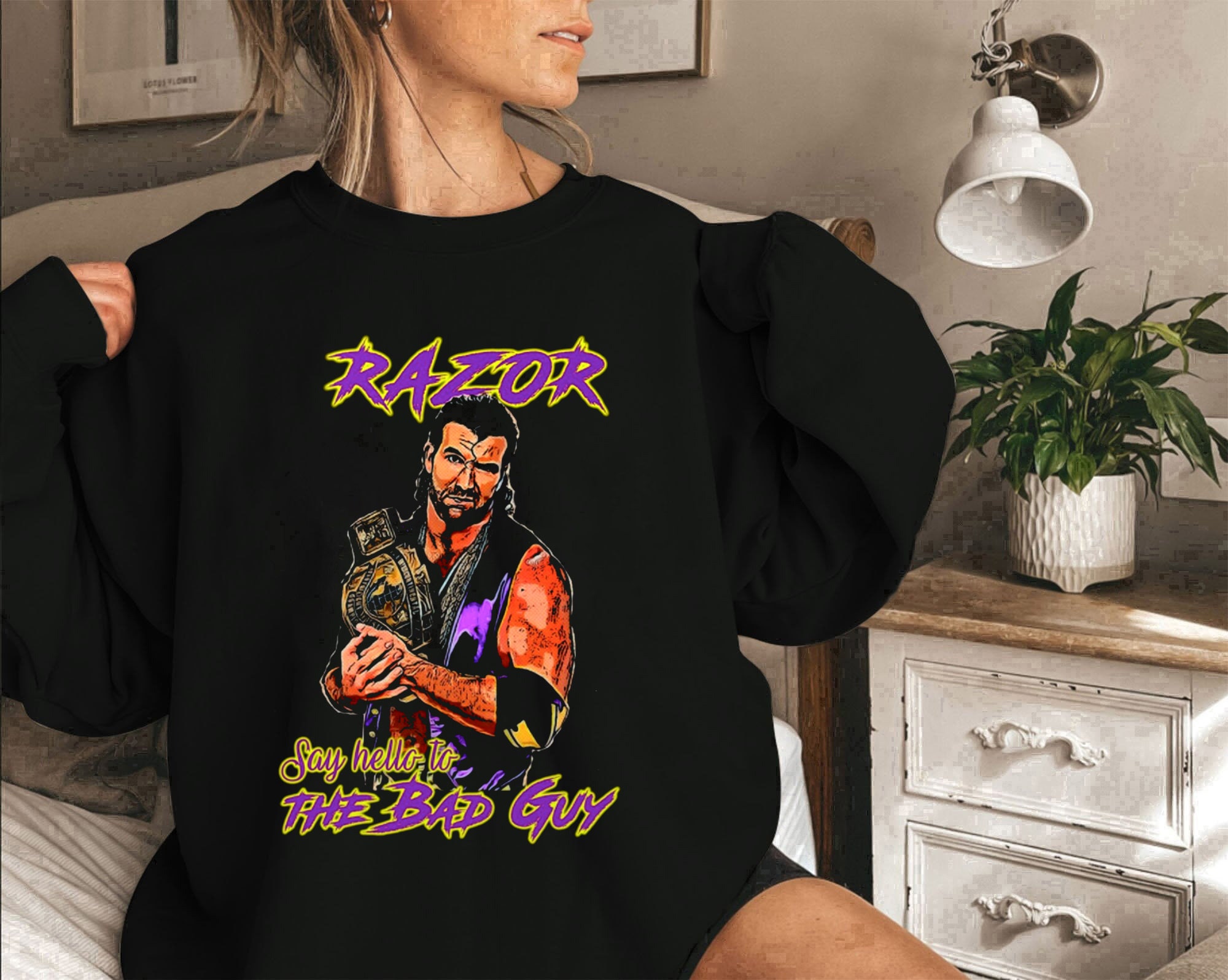 Razor Ramon Say Hello To The Bad Guy WWE Shirt – Teeholly