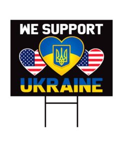 Stand With Ukraine Free Ukraine Yard Sign