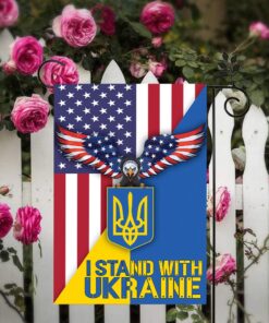Stand With Ukraine Patriotic Ukranian Freedom Flag
