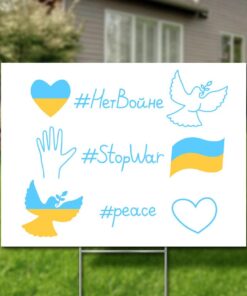 Support For Ukraine Yard Sign Solidarity With