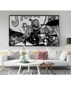 Taylor Hawkins 1972-2022 Foo Fighter Canvas Poster