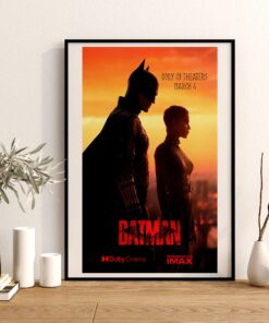 The Bat and The Cat 2022 Batman Movie Poster Robert Pattinson