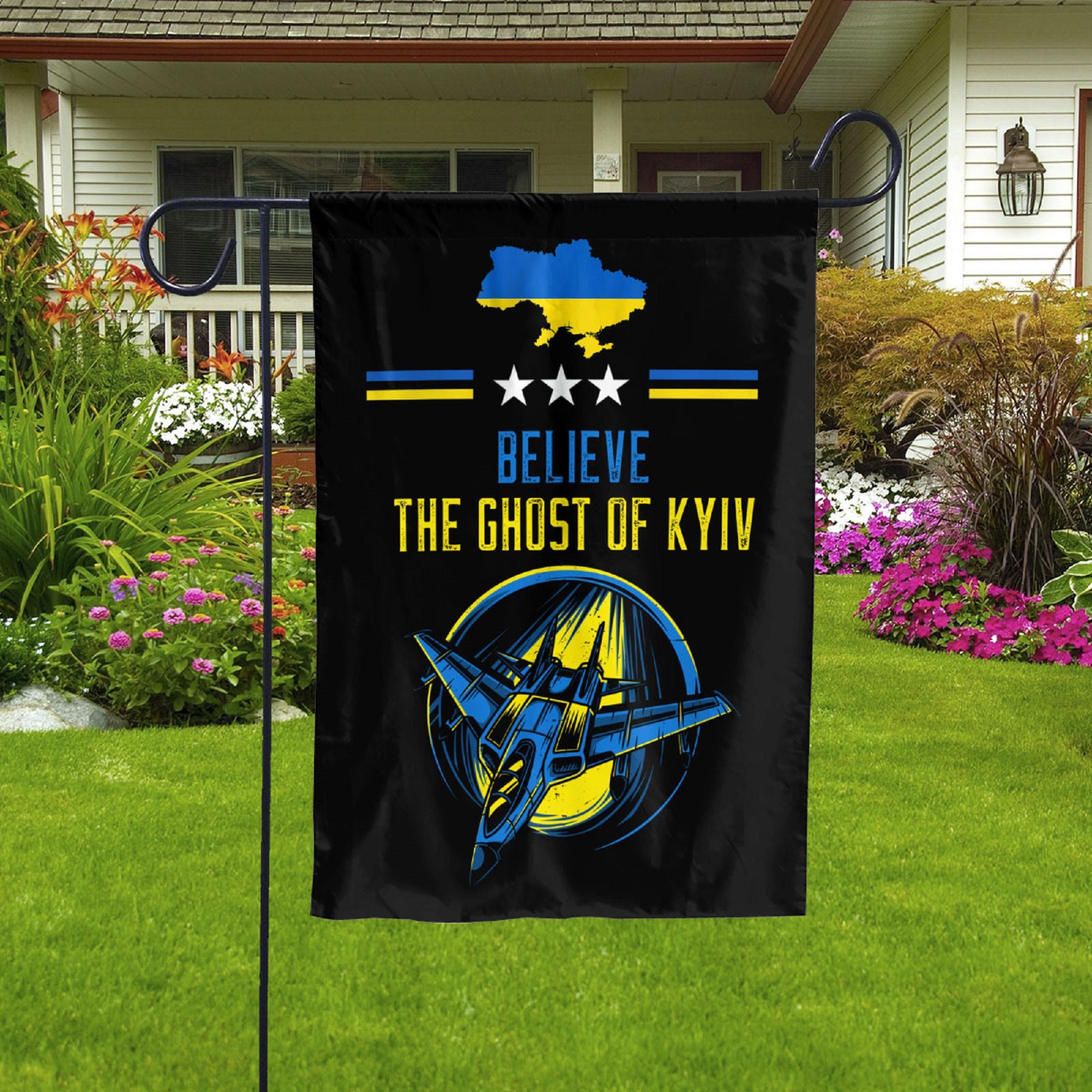 The Ghost Of Kyiv Believe Ukraine I Stand With Flag