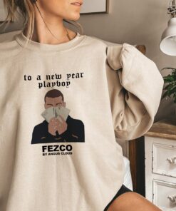 To A New Year Play Boy Inspired Crewneck Sweatshirt