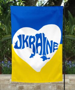 Ukraine We Stand With World Peace Ukrainian Pride Garden Flags