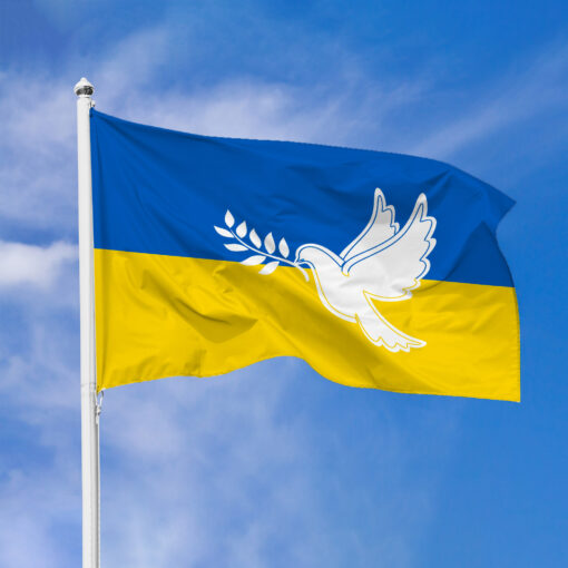 Ukrainian Save Ukraine No More War Pray For Flag