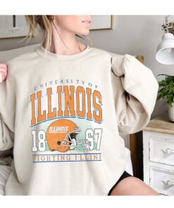 Vintage Illinois Fan Crewneck Sweatshirt
