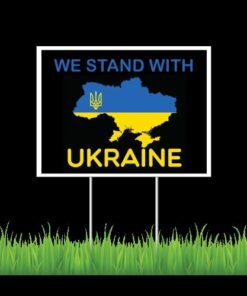 We Stand With Ukraine Support No War In Flag