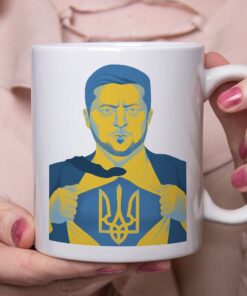 Zelensky Ukraine Stop War Super Hero Co-worker Or Fellow Ukrainians Mug