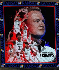 2022 Kansas University Basketball KU Champion Blanket