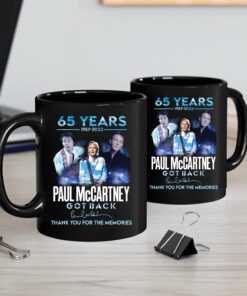 65th Paul McCartney Got Back Thank You For The Memories 1957 – 2022 Mug