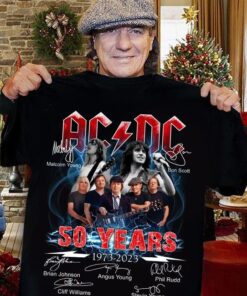 ACDC 50 Years Anniversary 1973 2023 Thank You For The Memories Shirt