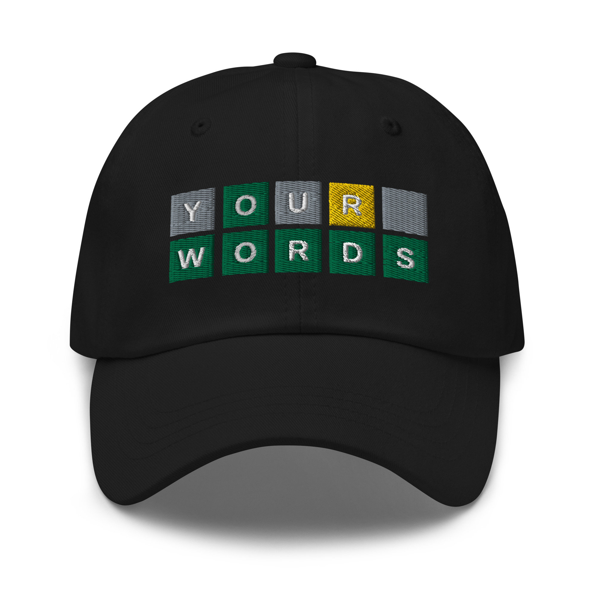Custom Wordle Hat Baseball Cap Father's Day