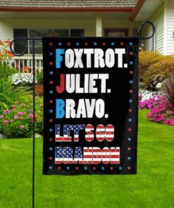 Foxtrot Juliet Bravo Let’s Go Brandon American US Decorative Outdoor Flag