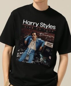 Harry Styles Live On Tour Poster Vintage One Direction Singer Shirt