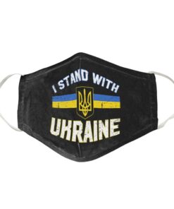 I Stand With Ukraine Save Face Mask