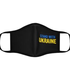I Stand With Ukraine Ukrainian Flag Face Mask