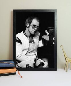 Young Elton John Celebrity Poster