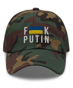 Fuck Putin Ukraine Flag Ukraine Free Baseball Cap Father's Day Hat