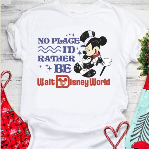 Vintage No Place I’D Rather Be Walt Disney World Shirt