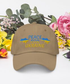 Peace For Ukraine No war Embroidered Hat