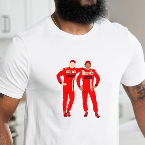 Sainz And Leclerc Pole Charles Carlos Formula 1 Shirt