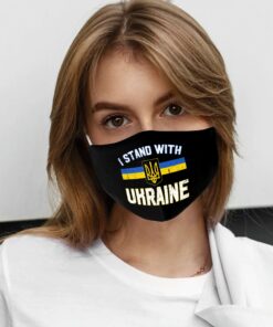 I Stand With Ukraine Save Face Mask
