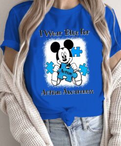 I Wear Blue For Autism Awareness Autism Teacher T Shirt