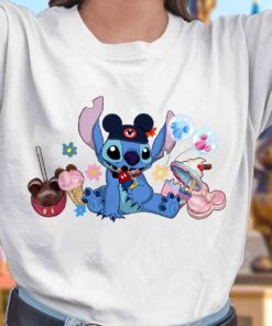 Stitch Mickey Balloon Disneyland Lilo And Stitch Disney Shirt