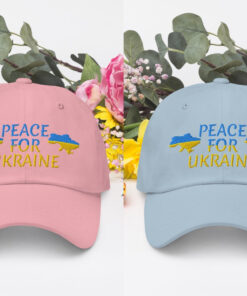 Peace For Ukraine No war Embroidered Hat