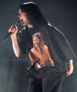 Billie Eilish Rocking A Taylor Hawkin At Grammys 2022 Shirt