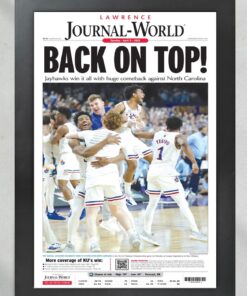 2022 Kansas Jayhawks “Back On Top” NCAA College Basketball No Framed Poster