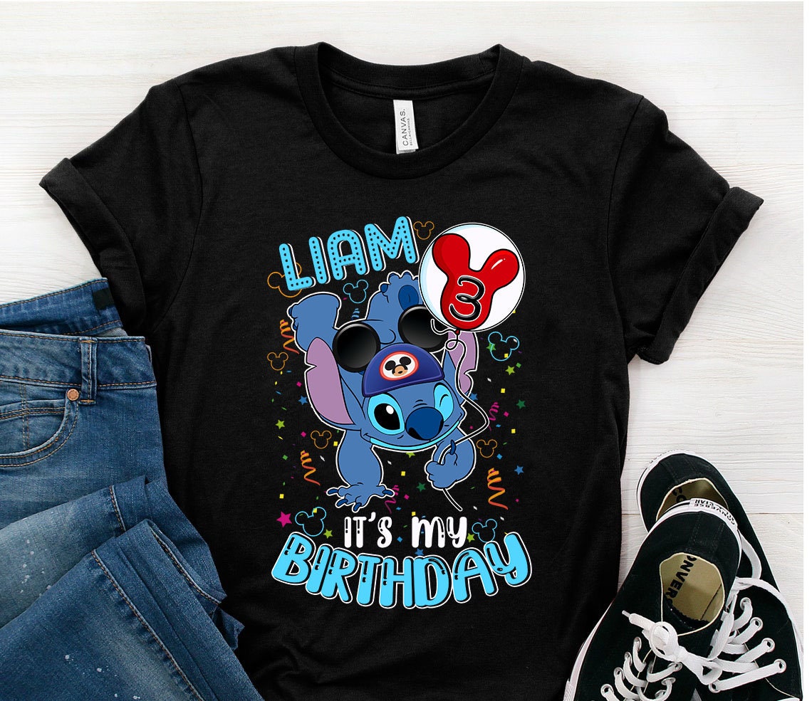 It's My Birthday Stitch Personalized Disney Shirt - Teeholly
