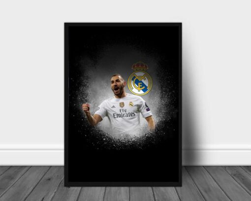 Karim Benzema Real Madrid Poster Canvas