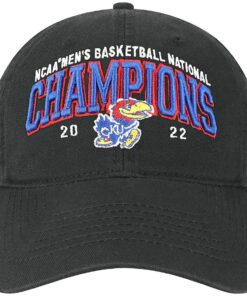 KU 2022 March Madness Kansas Jayhawks Champions Embroidered Hat