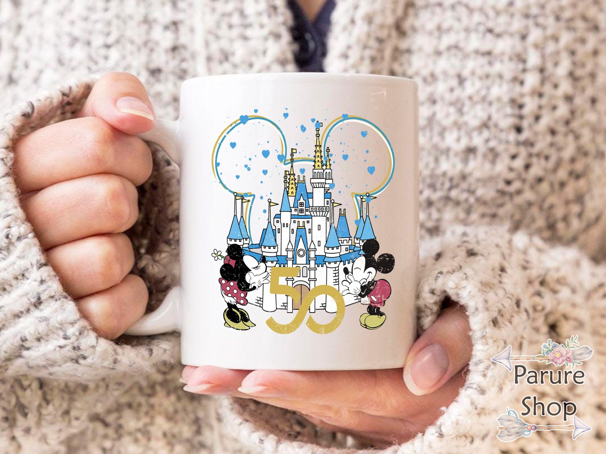 Mickey Mouse Top Travel Mug â€“ Walt Disney World 50th Anniversary