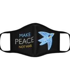 Stand With Ukraine Face Mask Make Peace
