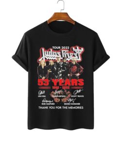 Tour 2022 Judas Priest 53 Years 1969-2022 The Memories Signatures Shirt