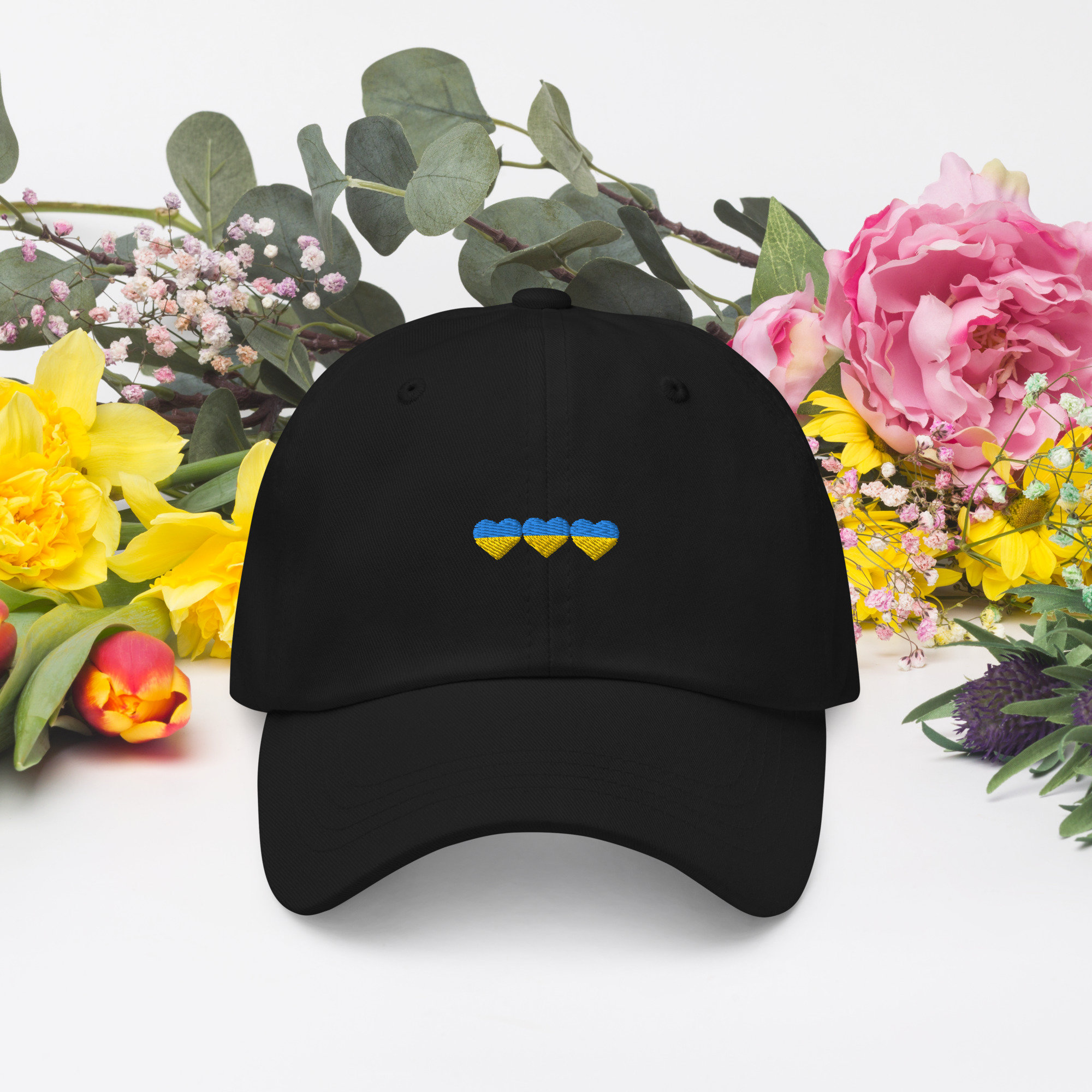 Ukraine Flag Support Protest War In Embroidered Hat