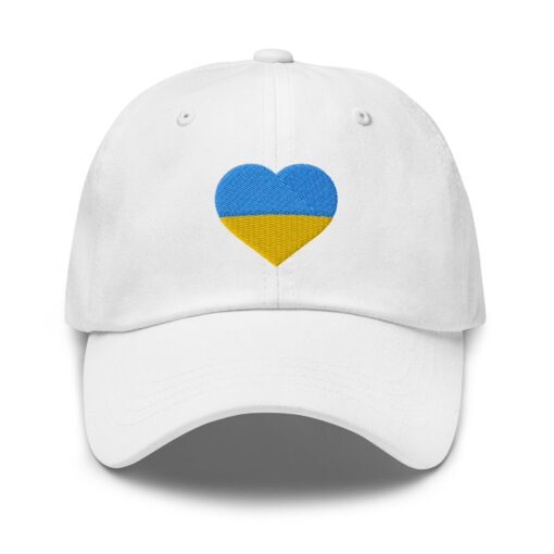 Ukraine Flag Heart Pray For Peace Baseball Cap Father’s Day Hat