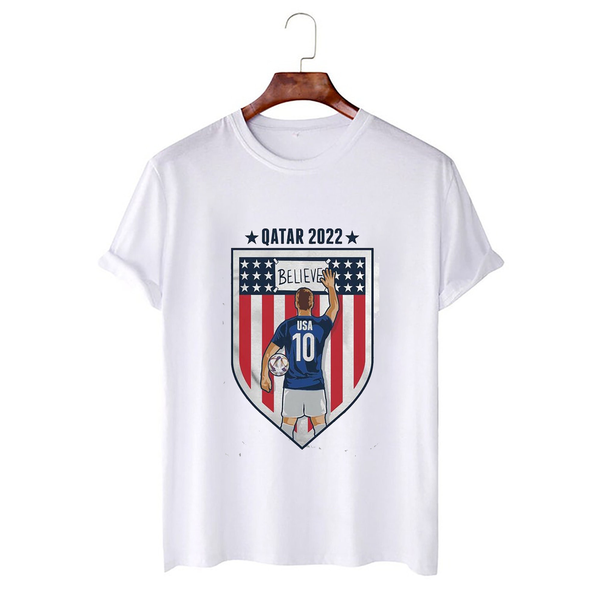 USA World Cup 2022 USMNT Believe Ted Lasso Qatar Soccer Shirt